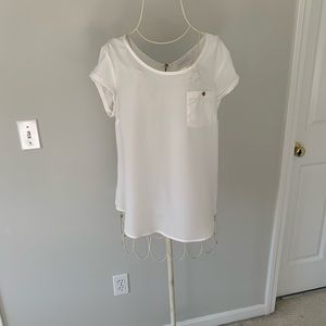 Scoop neck short sleeve Blouse